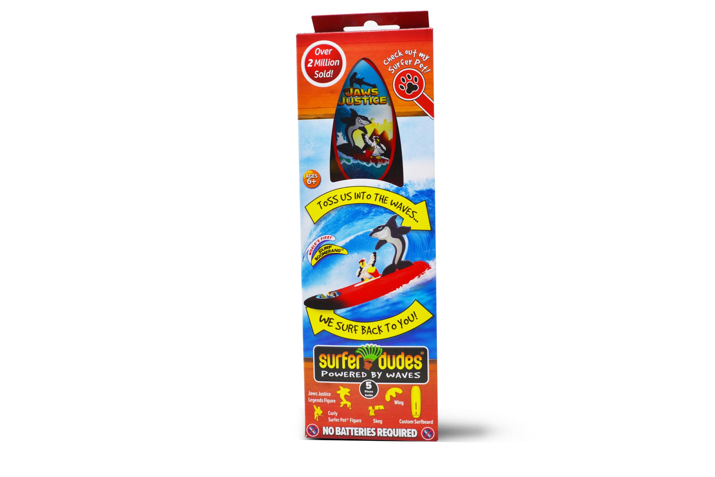 Surfer Dudes Legends & Wave Powered Mini-Surfer Toys – Jaws Justice & Curly