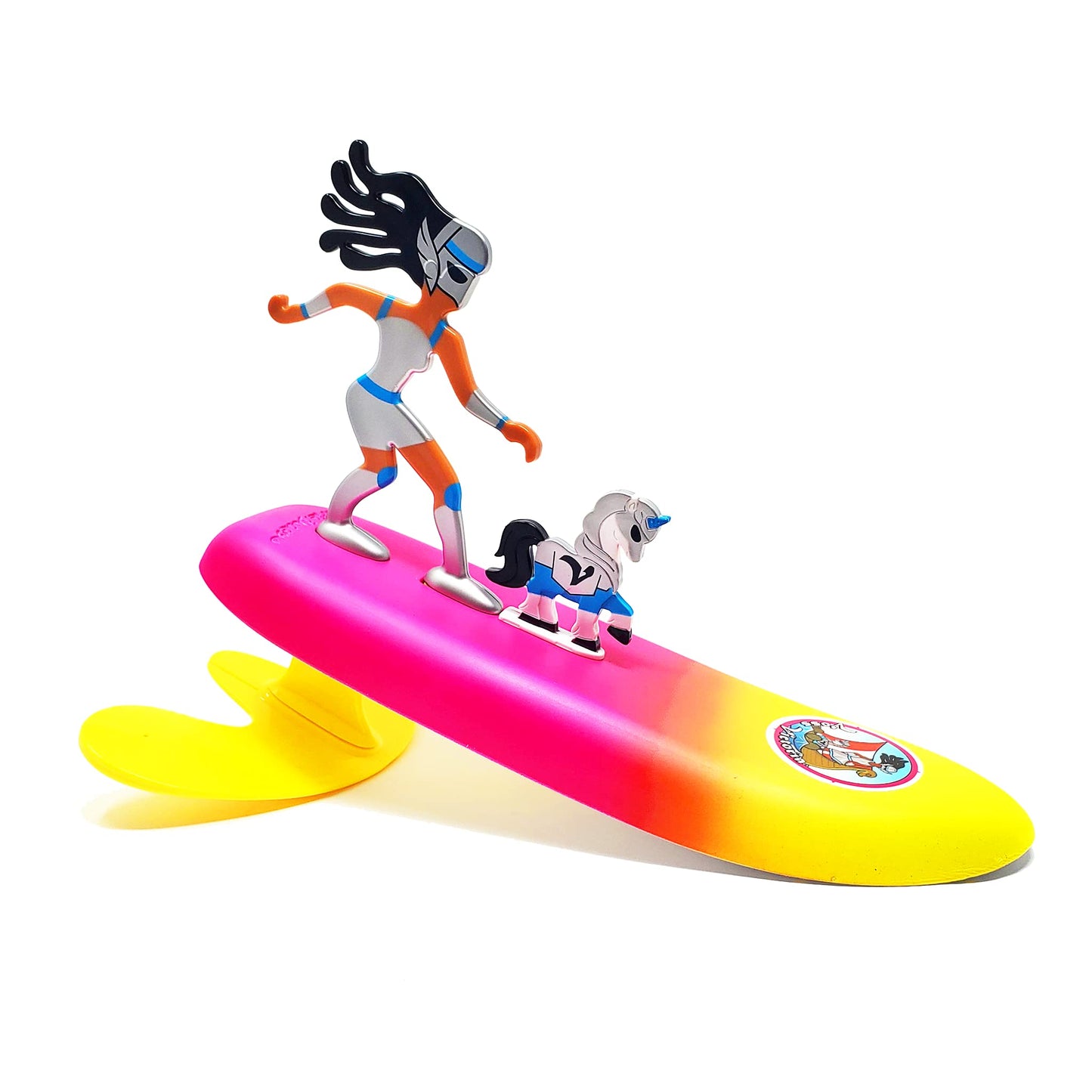 Surfer Dudes Legends & Surfer Pets Wave-Powered Mini-Surfer – Beach Toy
