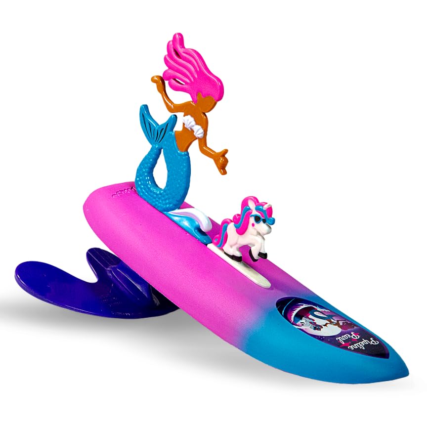 Surfer Dudes Legends & Surfer Pets Wave Powered Mini-Surfer — Pipeline Pearl & Crystal Beach Toy