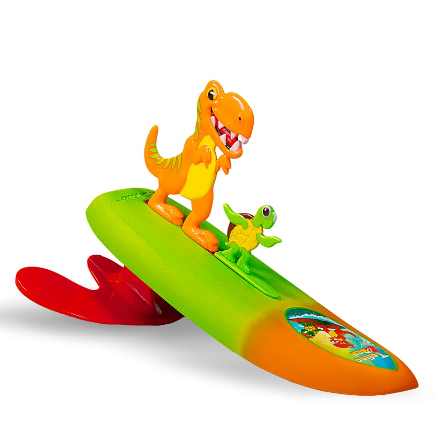 Surfer Dudes Legends & Surfer Pets Wave Powered Mini-Surfer – Tofino Rex & Coral