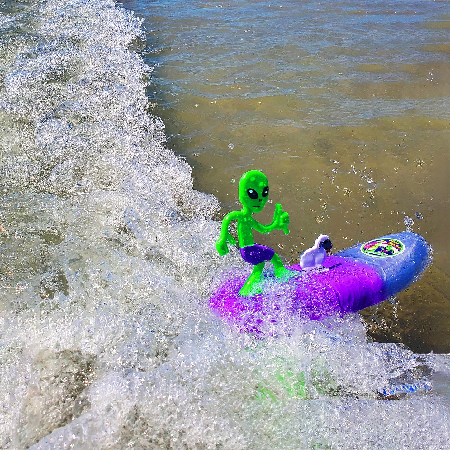 Surfer Dudes Legends & Surfer Pets Wave Powered Mini-Surfer – Maui Martian & Bahthoven