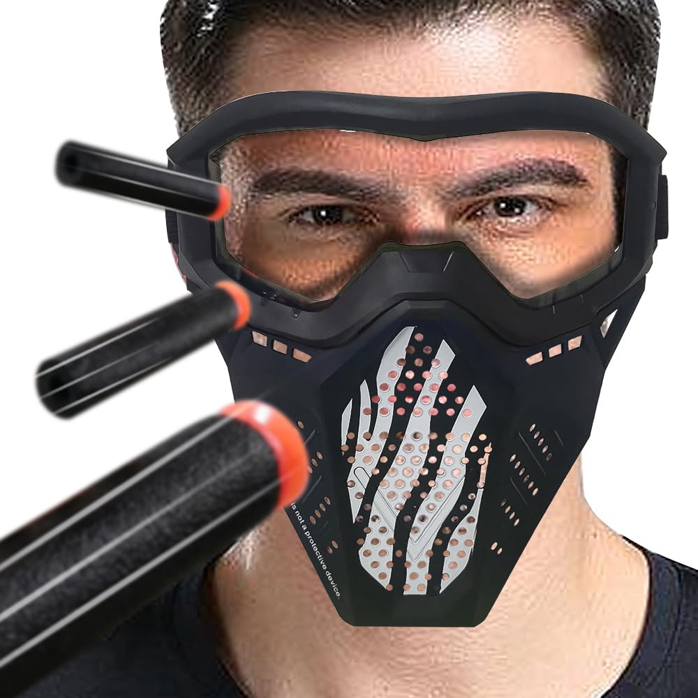 Surper 4 Pack Tactical Mask for Nerf Rival – Blue, Black, White & Yellow