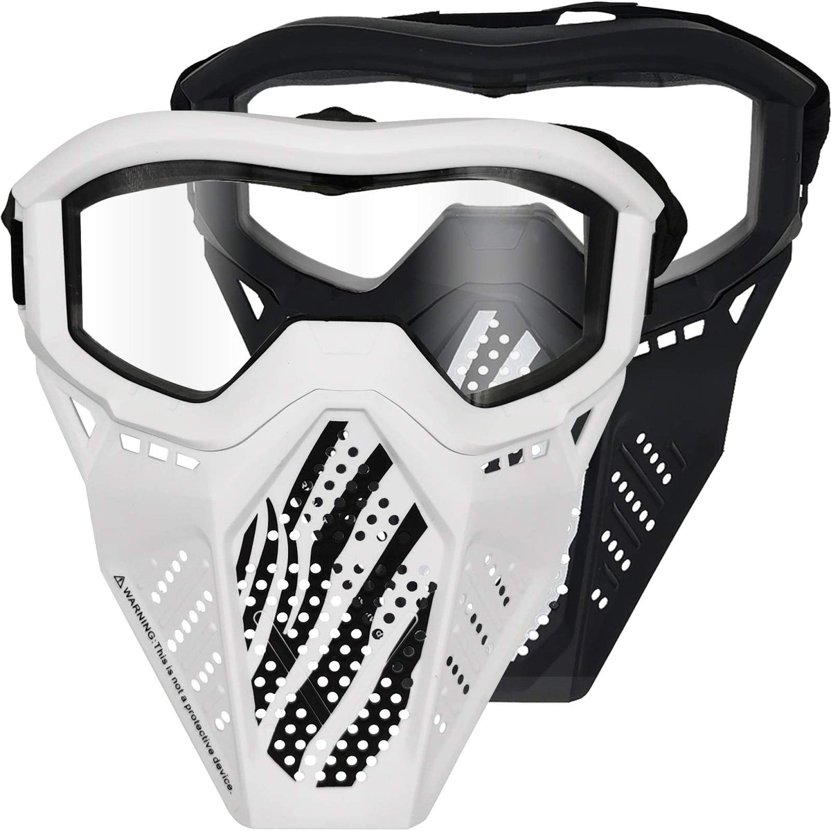 Surper 2 Pack Tactical Mask for Nerf Rival – Black & White Team Masks
