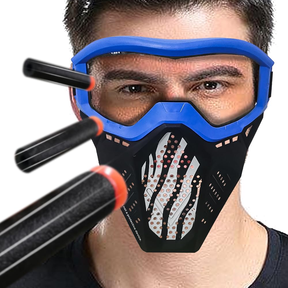 Surper 4 Pack Tactical Mask for Nerf Rival – Blue, Black, White & Yellow
