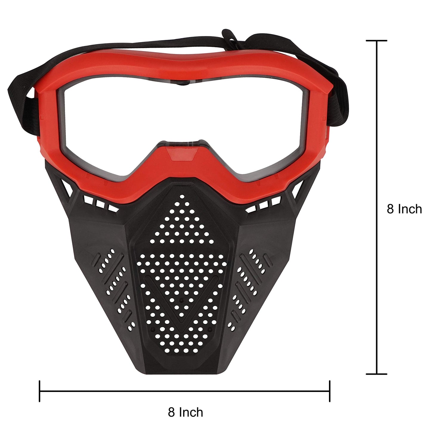 Surper Tactical Mask for Nerf Rival Blasters – 4-Pack (Red & Blue) ABS Shield