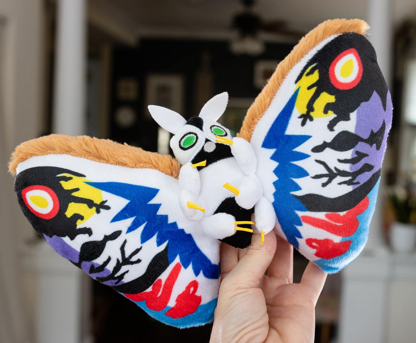 Surreal Entertainment Rainbow Mothra 10-Inch Plush – Godzilla Kaiju Stuffed Toy