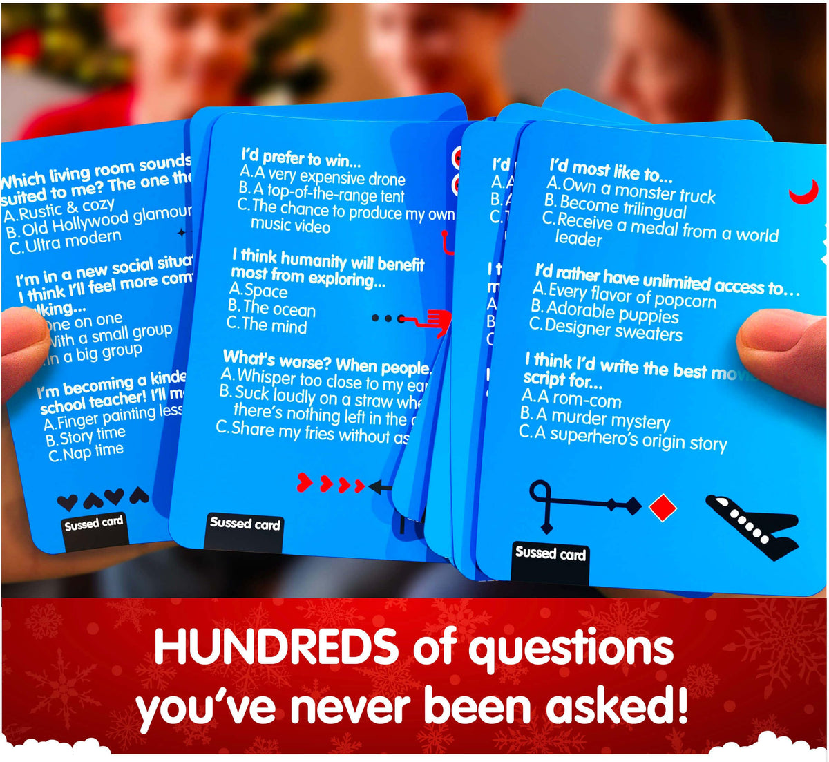 SUSSED The Wacky 'What Would You Do?' Card Game – Stocking Stuffer for Teens & Adults