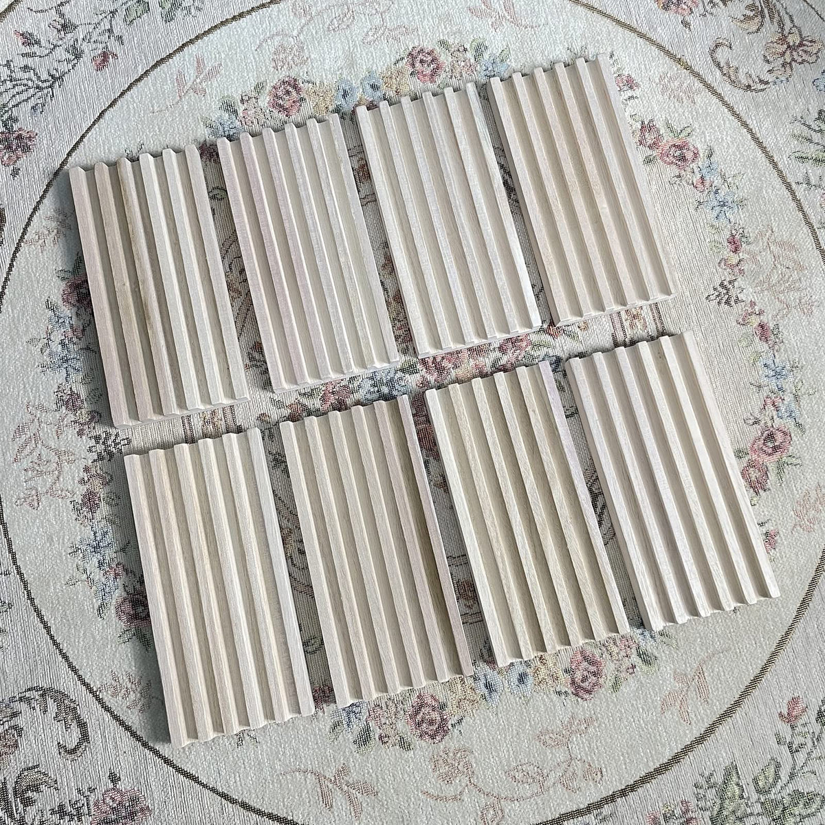 SUTIMSHE Natural Wood Domino Trays – 8-Pack for Mexican Train & Chicken Foot