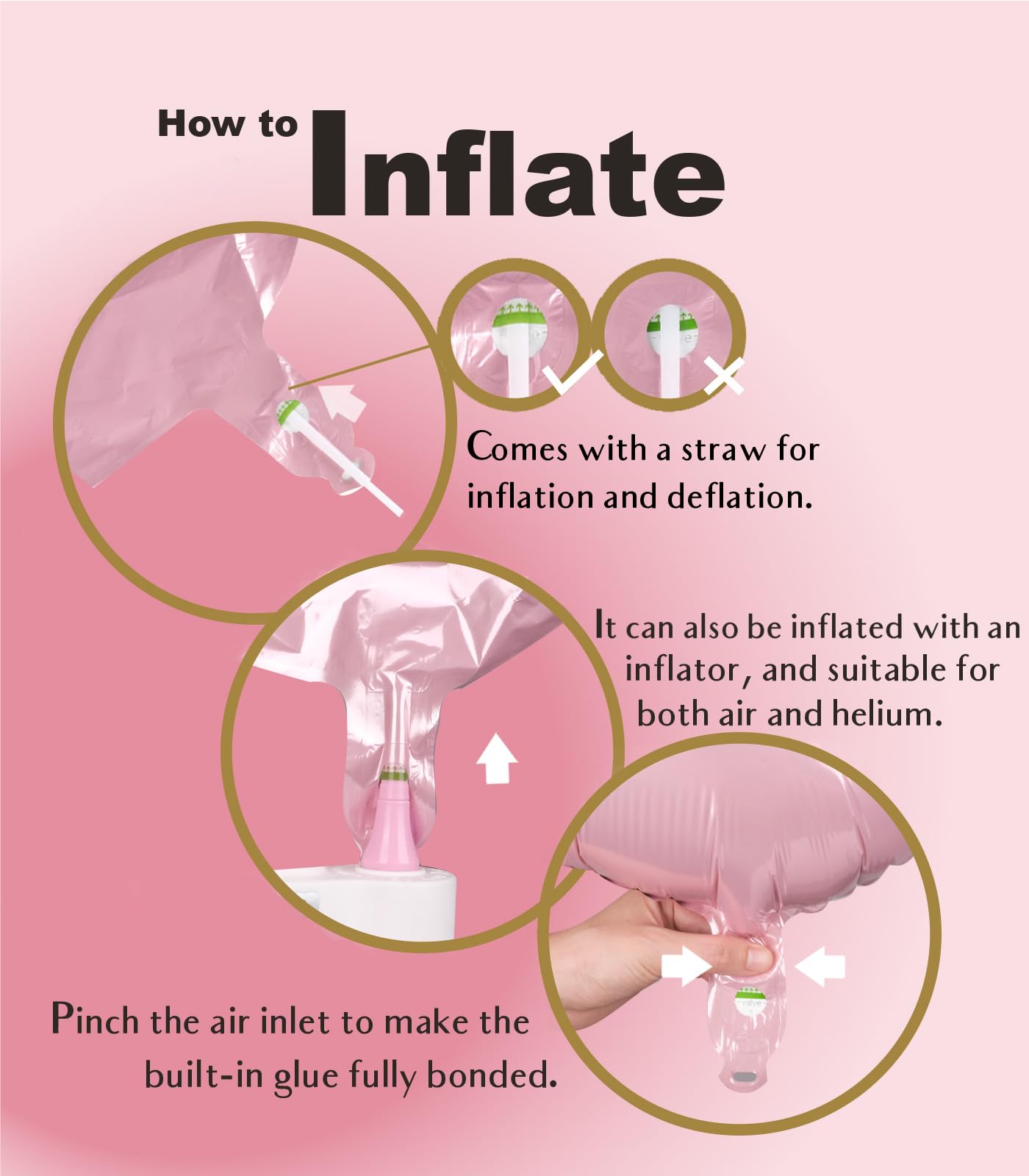 SUWEN 40-Inch Pink Number 7 Mylar Balloon | Jumbo Birthday Party Decoration