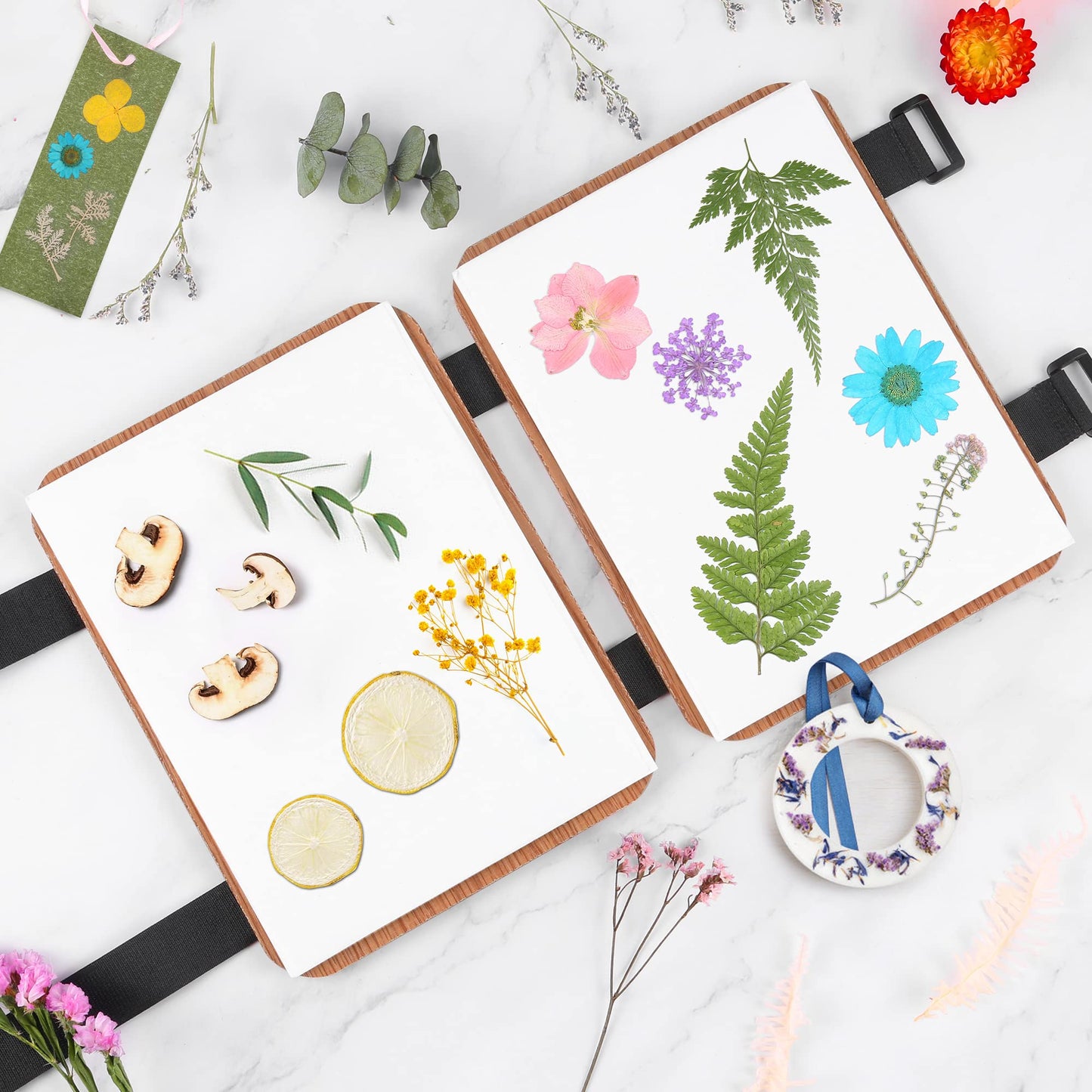 Suziko Professional Flower Press Kit — 6-Layer 6.3 x 8.3 in Brown