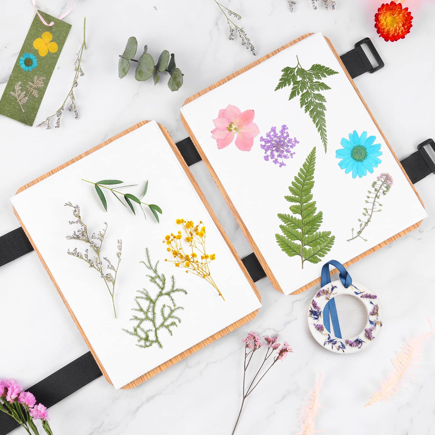 Suziko Professional Flower Press Kit – 6 Layers, 6.3 x 8.3 in, Portable & Beginner-Friendly