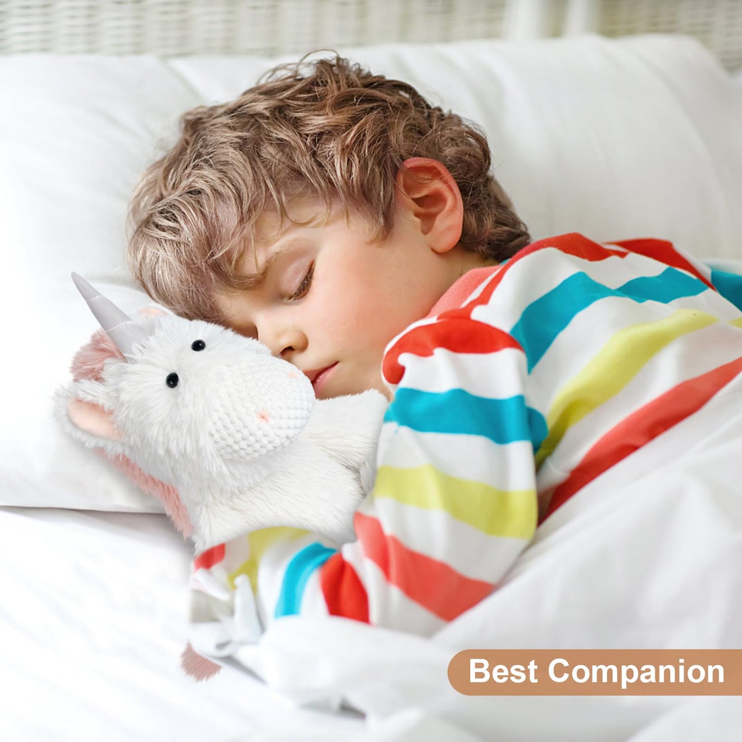 SuzziPals Coolable Warmable Unicorn Plush – Microwavable Heating Pad