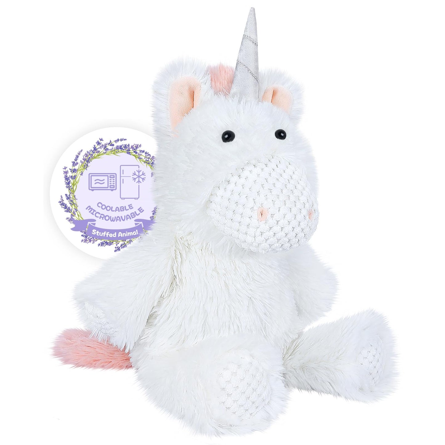 SuzziPals Coolable Warmable Unicorn Plush – Microwavable Heating Pad