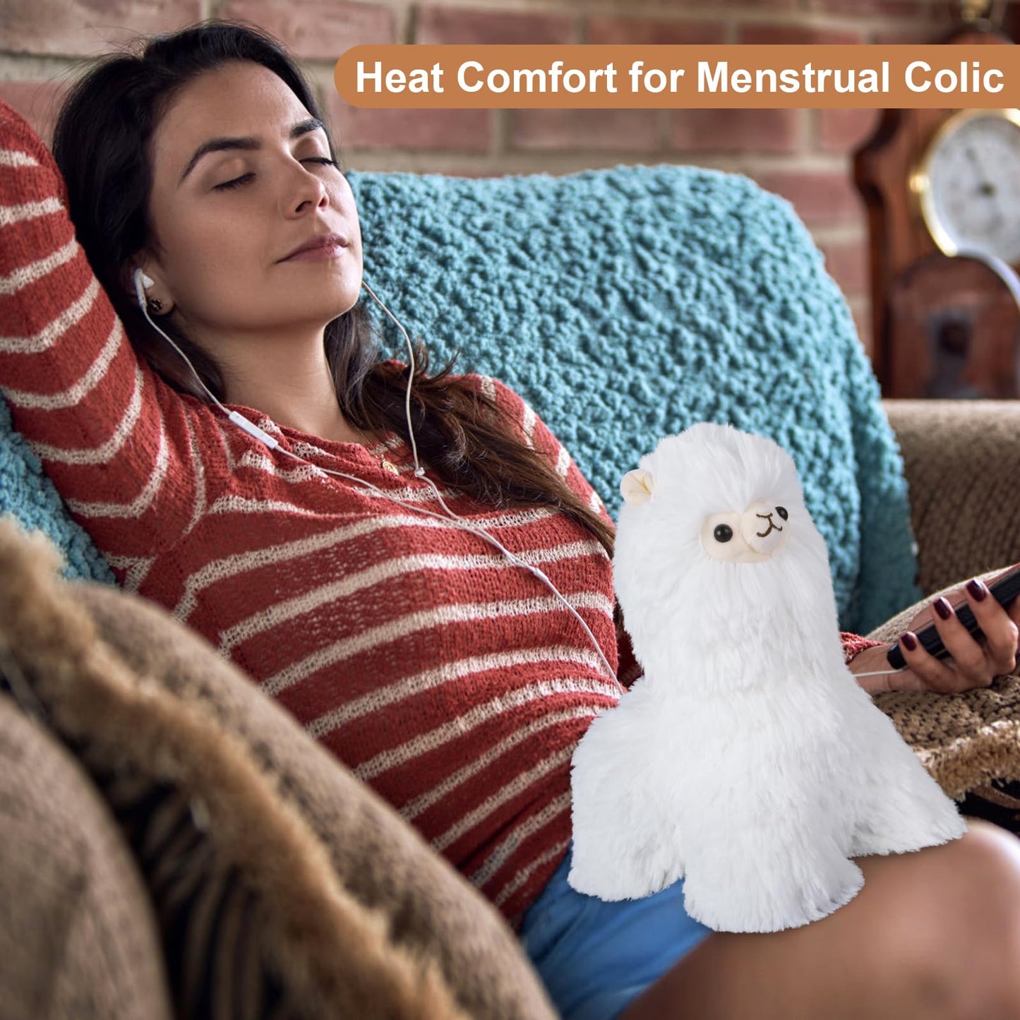 SuzziPals Llama Heated Plushies – Microwavable, Lavender Scented