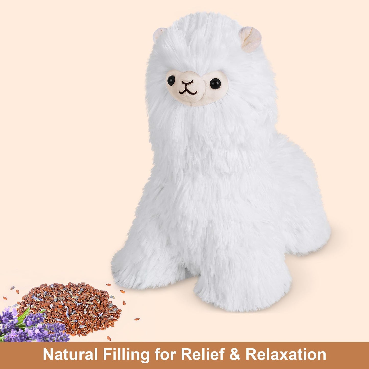 SuzziPals Llama Heated Plushies – Microwavable, Lavender Scented
