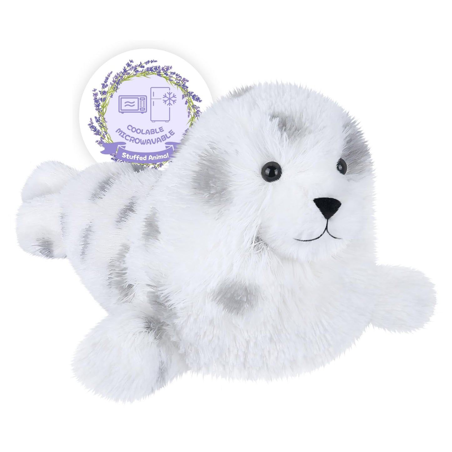 SuzziPals Heatable and Coolable Seal Plush – Lavender Scented Heating Pad for Relaxation