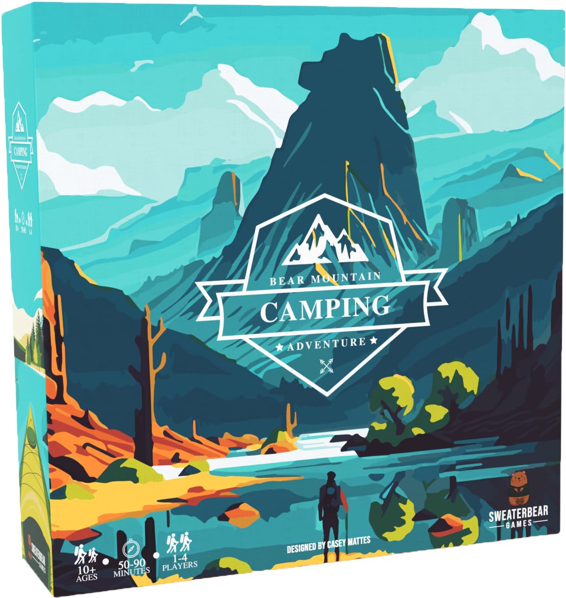Bear Mountain Camping Adventure | Family Board Game by SweaterBear Games | 1-4 Players, Ages 10+