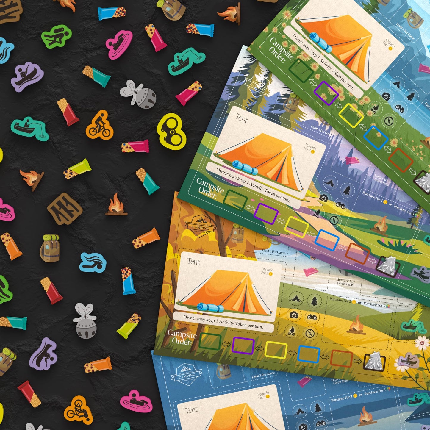 Bear Mountain Camping Adventure | Family Board Game by SweaterBear Games | 1-4 Players, Ages 10+