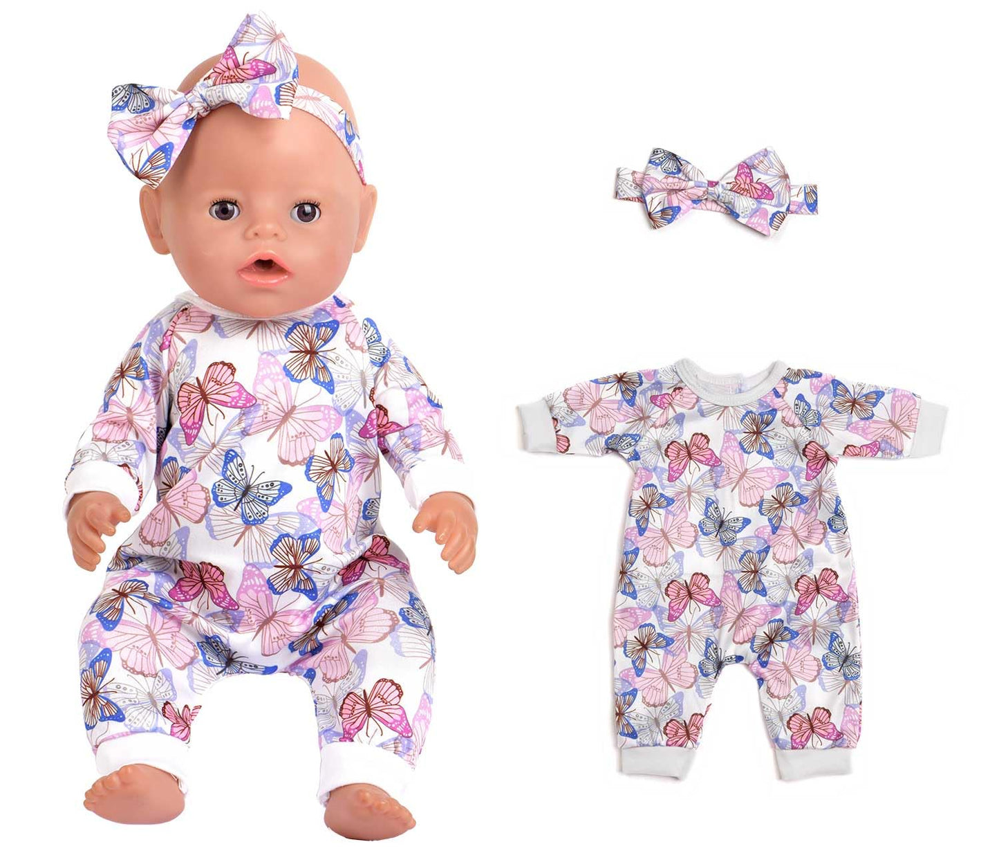 Sweet Dolly 5-Piece Doll Outfit Sets for 14–18-Inch Dolls | Headbands Included