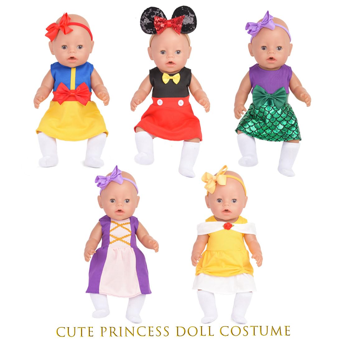 Sweet Dolly 10-Piece Doll Clothes Set for 15–18 Inch Dolls