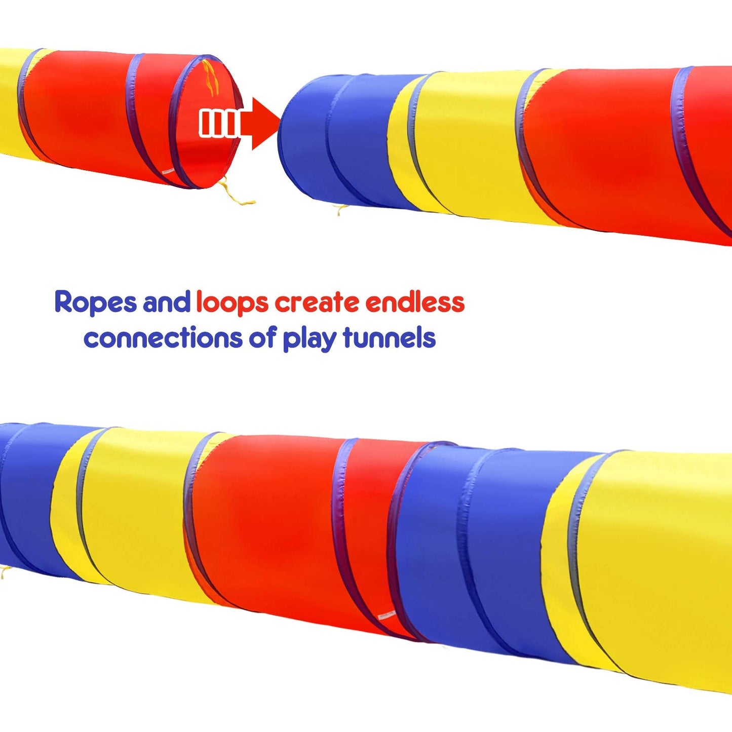 SweHouse Kids Play Tunnel – Classic Crawling Tunnel for Toddlers & Pets | Indoor & Outdoor Fun