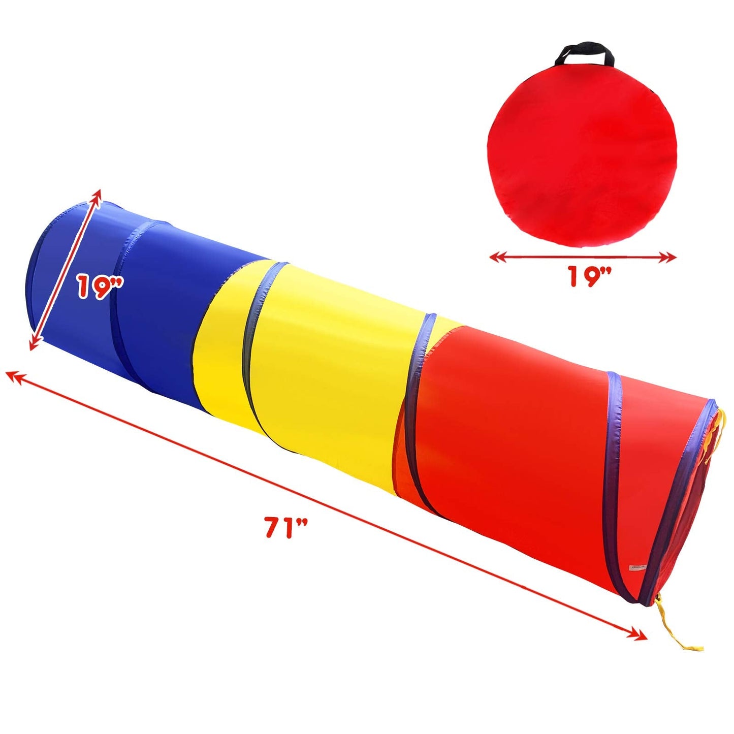 SweHouse Kids Play Tunnel – Classic Crawling Tunnel for Toddlers & Pets | Indoor & Outdoor Fun