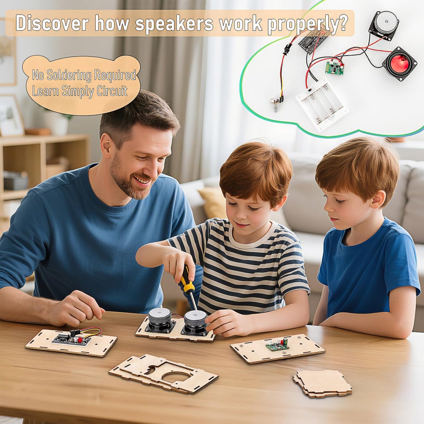 DIY Bluetooth Speaker Kit by Swhmc – STEM Electronics for Kids & Adults