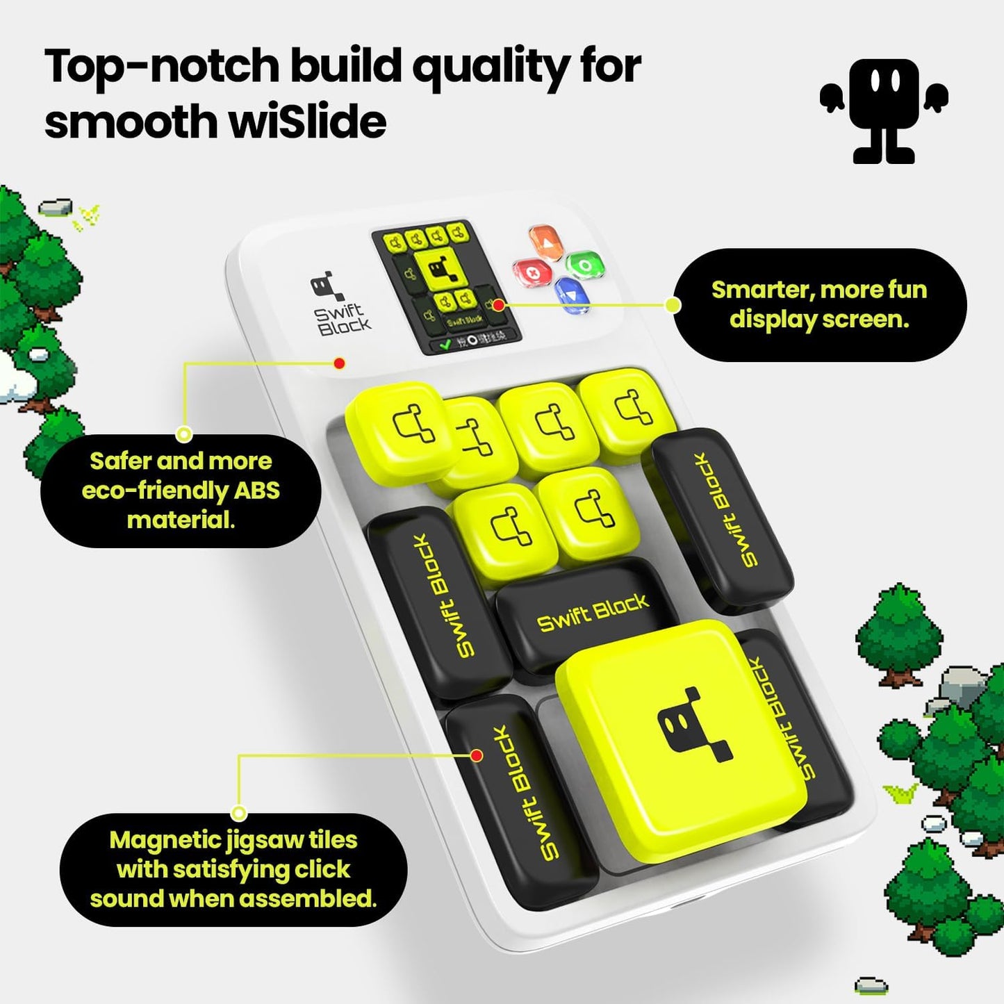 Swift Block wiSlide Smart Puzzle — 1000+ Levels, Live PvP Battles, STEM Travel Toy for 6+