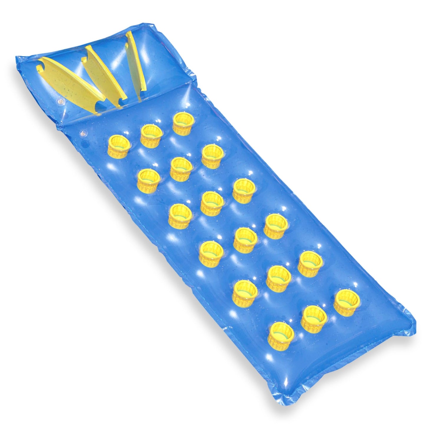 Swimline 9035 Inflatable Pool Mattress with 18 Air Pockets - Blue
