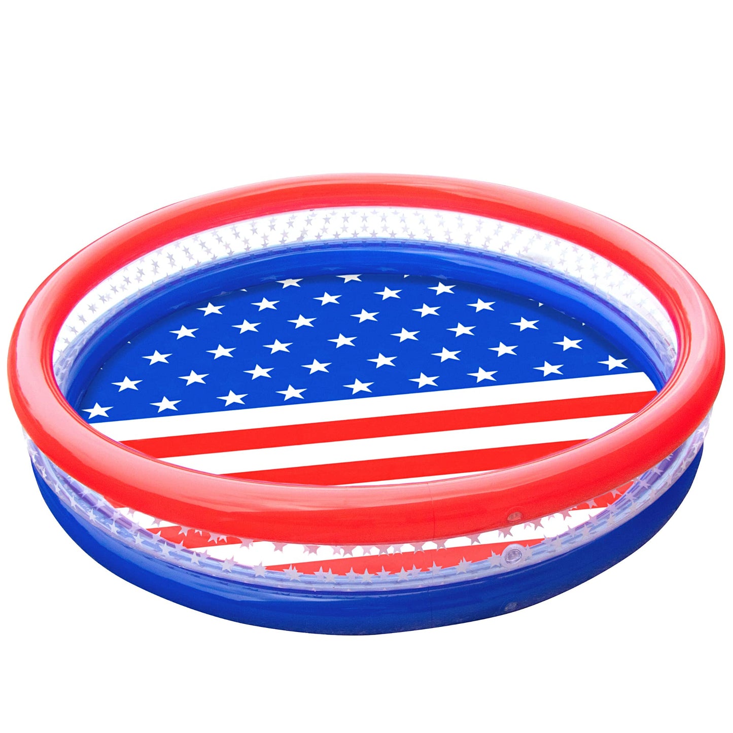 Swimline Americana 3-Ring Kiddie Pool 60'' | Backyard Water Fun for Kids