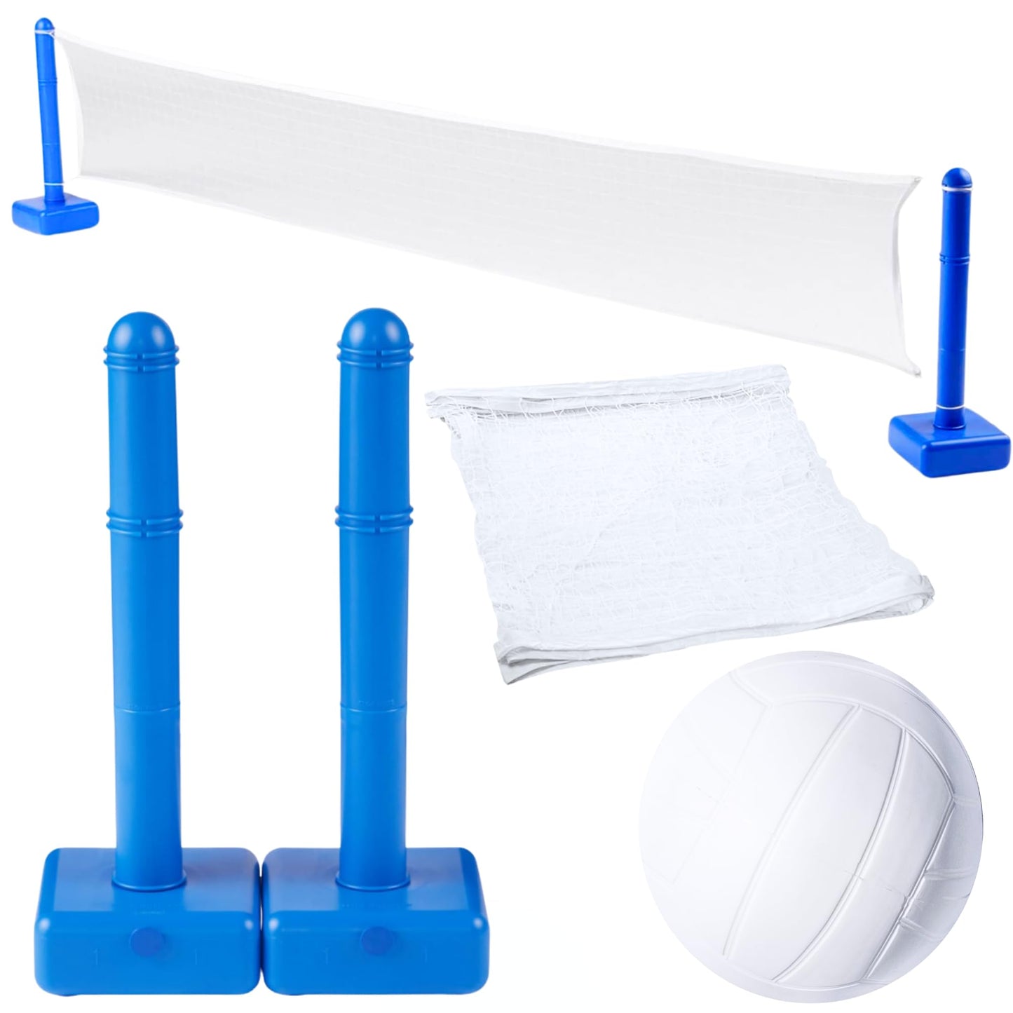 Swimline Original Pool Volleyball Net Game Set — Adjustable Up To 20 Ft, 2 Water-Fill Bases, Ball