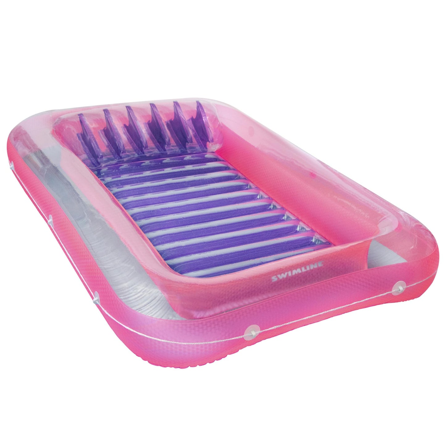 Swimline Original Suntan Tub Classic Edition Inflatable Lounger – Pink & Purple