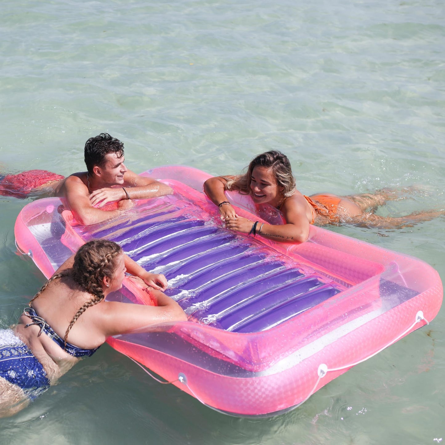 Swimline Original Suntan Tub Classic Edition Inflatable Lounger – Pink & Purple