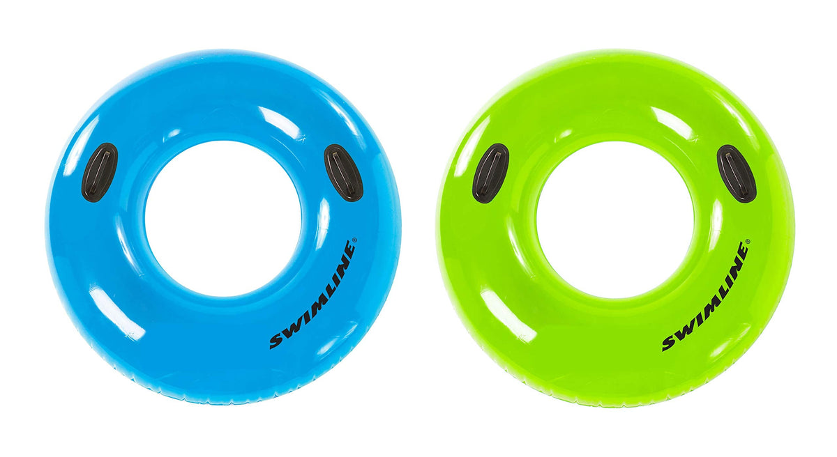 Swimline 42 Inch Suntanner Inflatable Pool Ring - Lazy River Float, 1 Pack (Color May Vary)