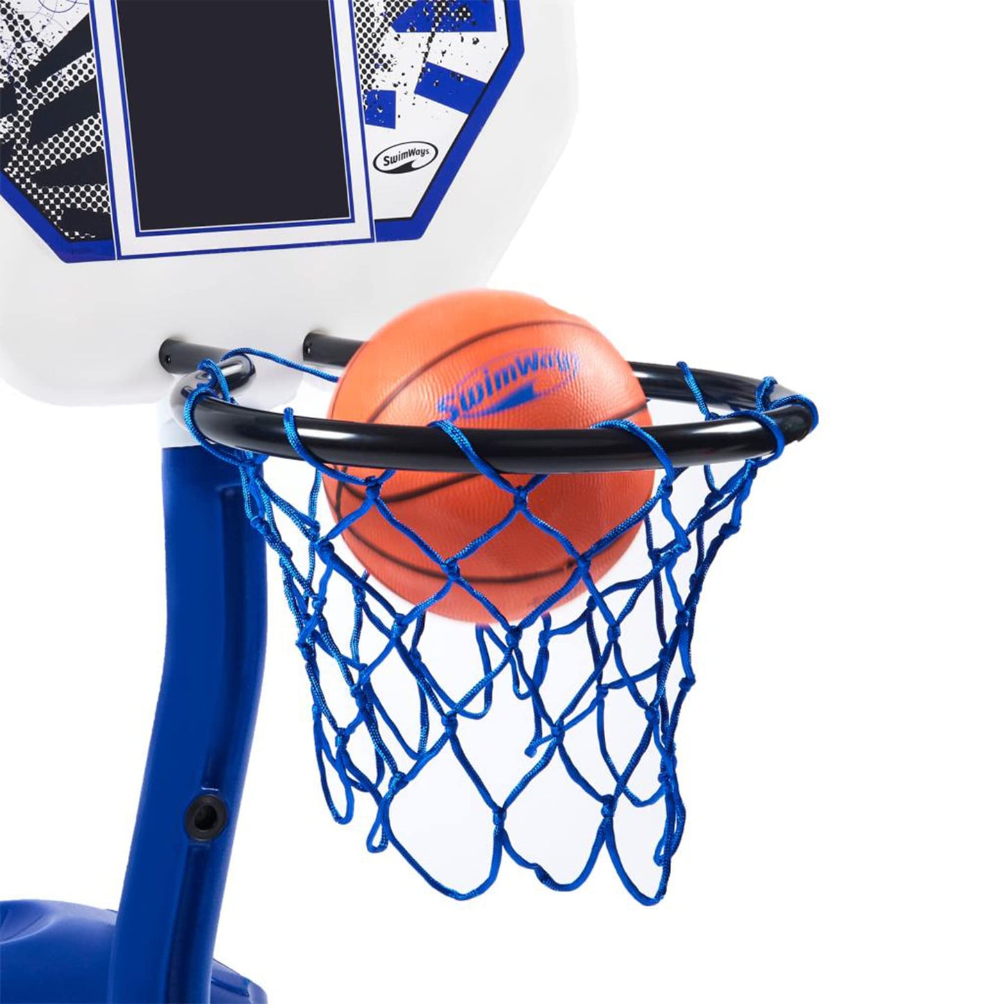 SwimWays Poolside Basketball Game – Pro-Style Pool Basketball Set