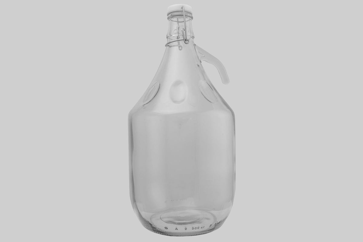 Glass Demijohn 5L 6 Pack Swing Top Cap