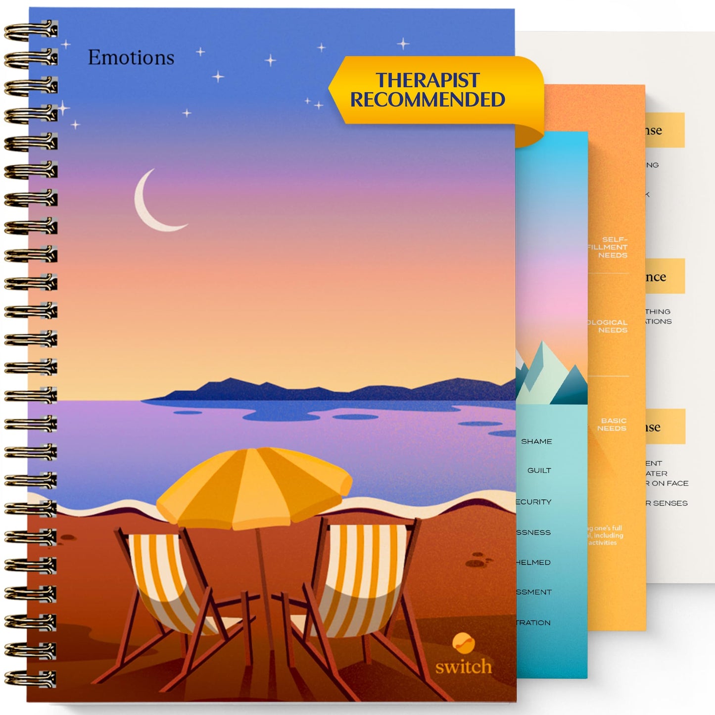 Switch Research Emotions Journal – Self-Care Journal for Women (A4)