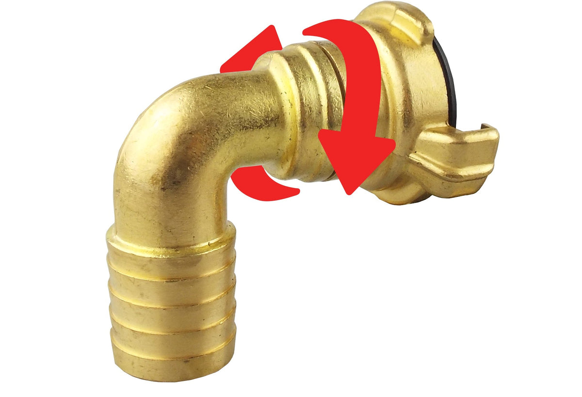 Claw Brass - Swivel Elbow 1" Hose