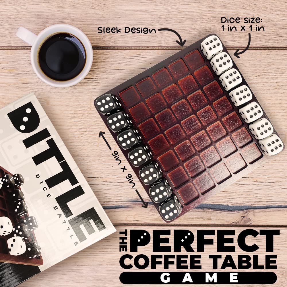 Dittle Battle by SWOOC — 2-Player Dice Game for Adults | Coffee Table Fun