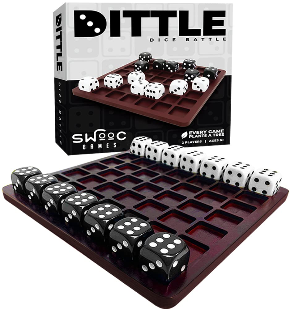 Dittle Battle by SWOOC — 2-Player Dice Game for Adults | Coffee Table Fun