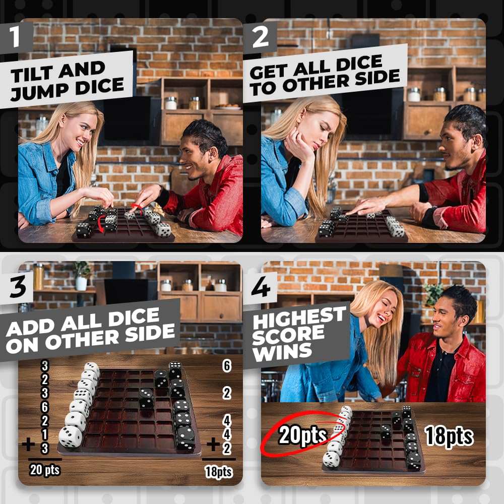 Dittle Battle by SWOOC — 2-Player Dice Game for Adults | Coffee Table Fun