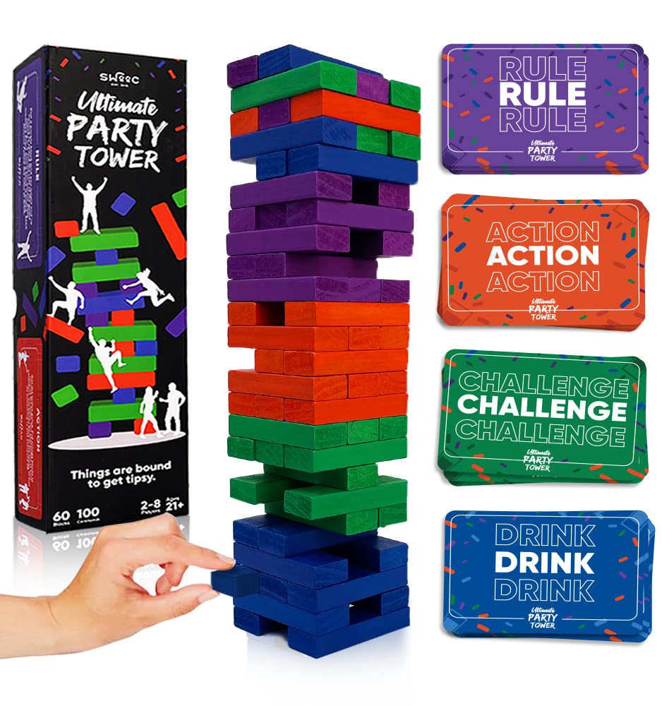 SWOOC Ultimate Party Tower — 100 Commands, 60 Blocks, 1000s of Rule Combos (21+)