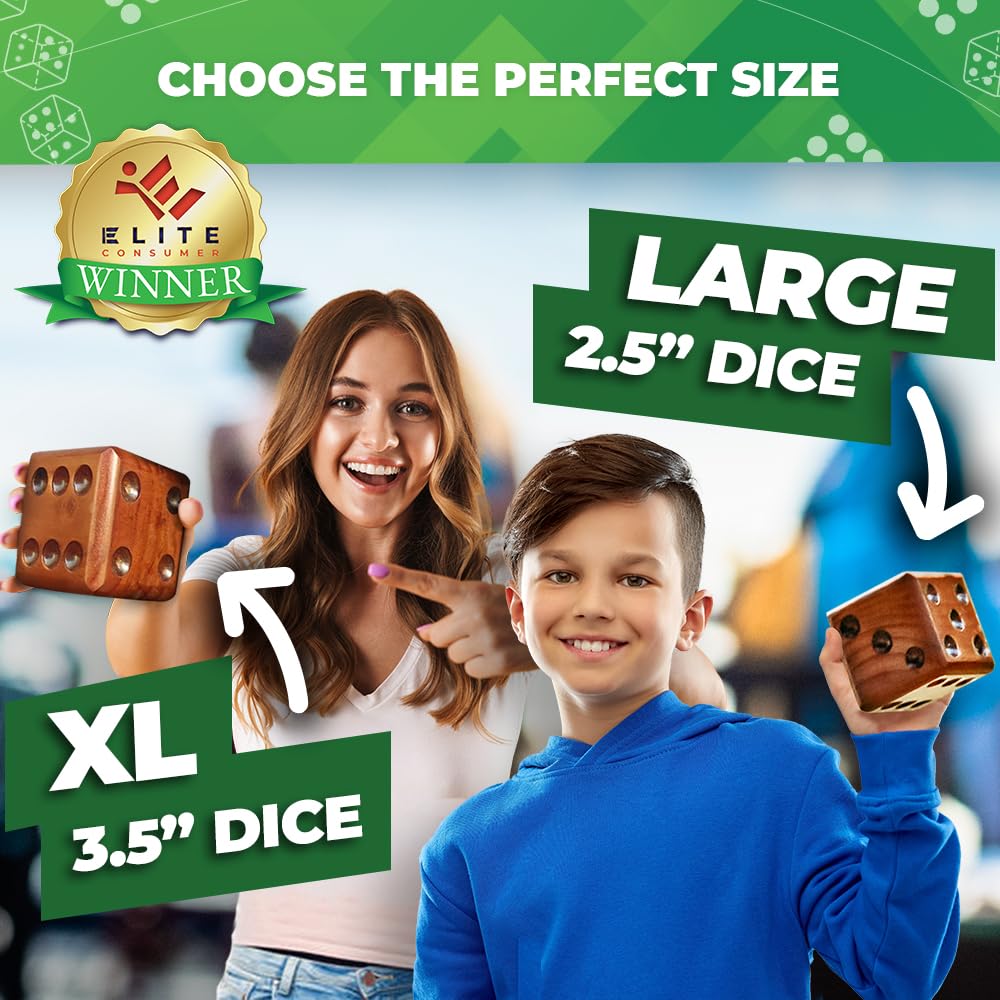 SWOOC Yard Dice Outdoor Game Set – 20+ Giant Games, Weather-Resistant