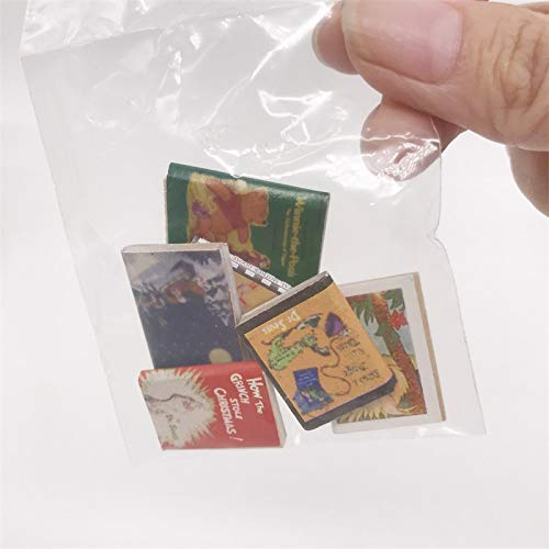 SXFSE 1:12 Dollhouse Comic Books Set – 6 Miniatures for Dollhouse Decor