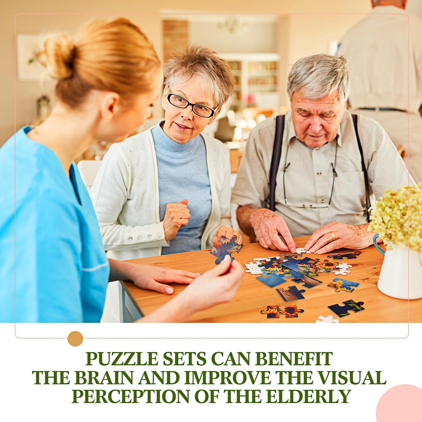 Syhood 10-Pack 16-Piece Puzzles for Seniors – Dementia-Friendly Memory & Cognitive Games