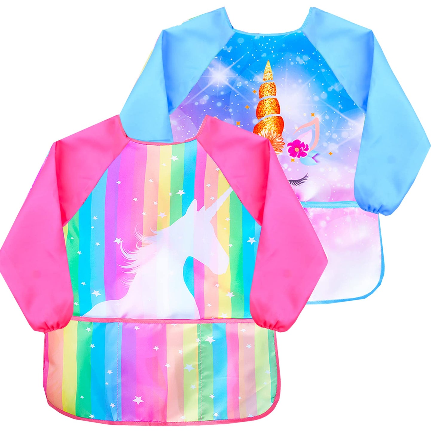 Sylfairy Art Smock for Kids – Waterproof Toddler Painting Apron