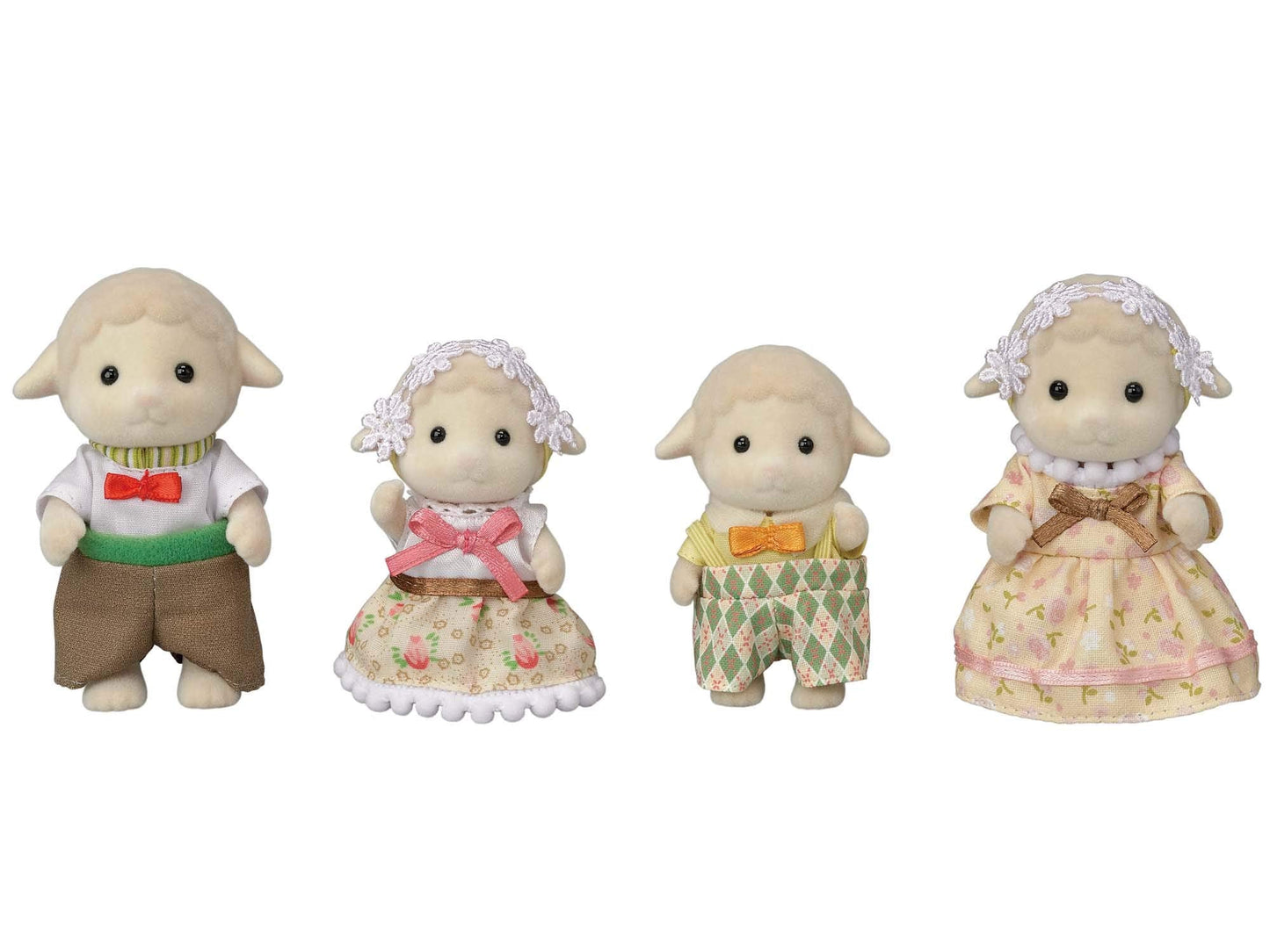 Sylvanian Families Sheep Family – 2022 NEW LINES | Mouton Family, 4 Articulated Figures