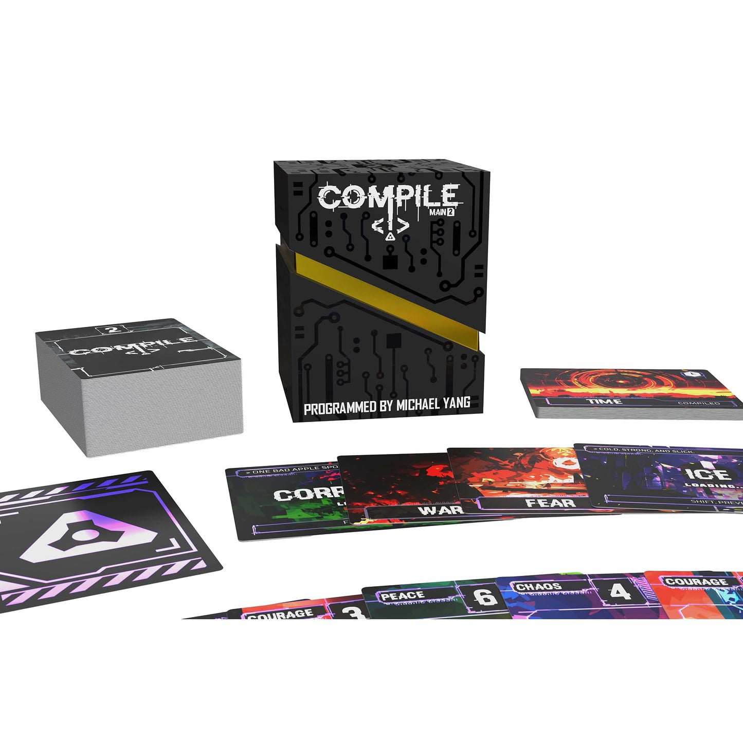 Compile: Main 2 - Area Control Strategy Card Game | Synapses Games, 2 Players, 20 Min