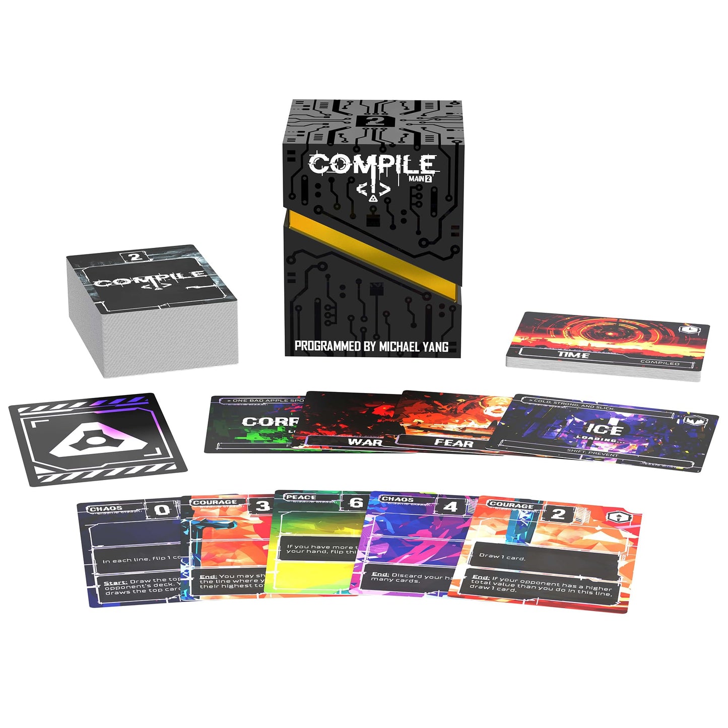 Compile: Main 2 - Area Control Strategy Card Game | Synapses Games, 2 Players, 20 Min
