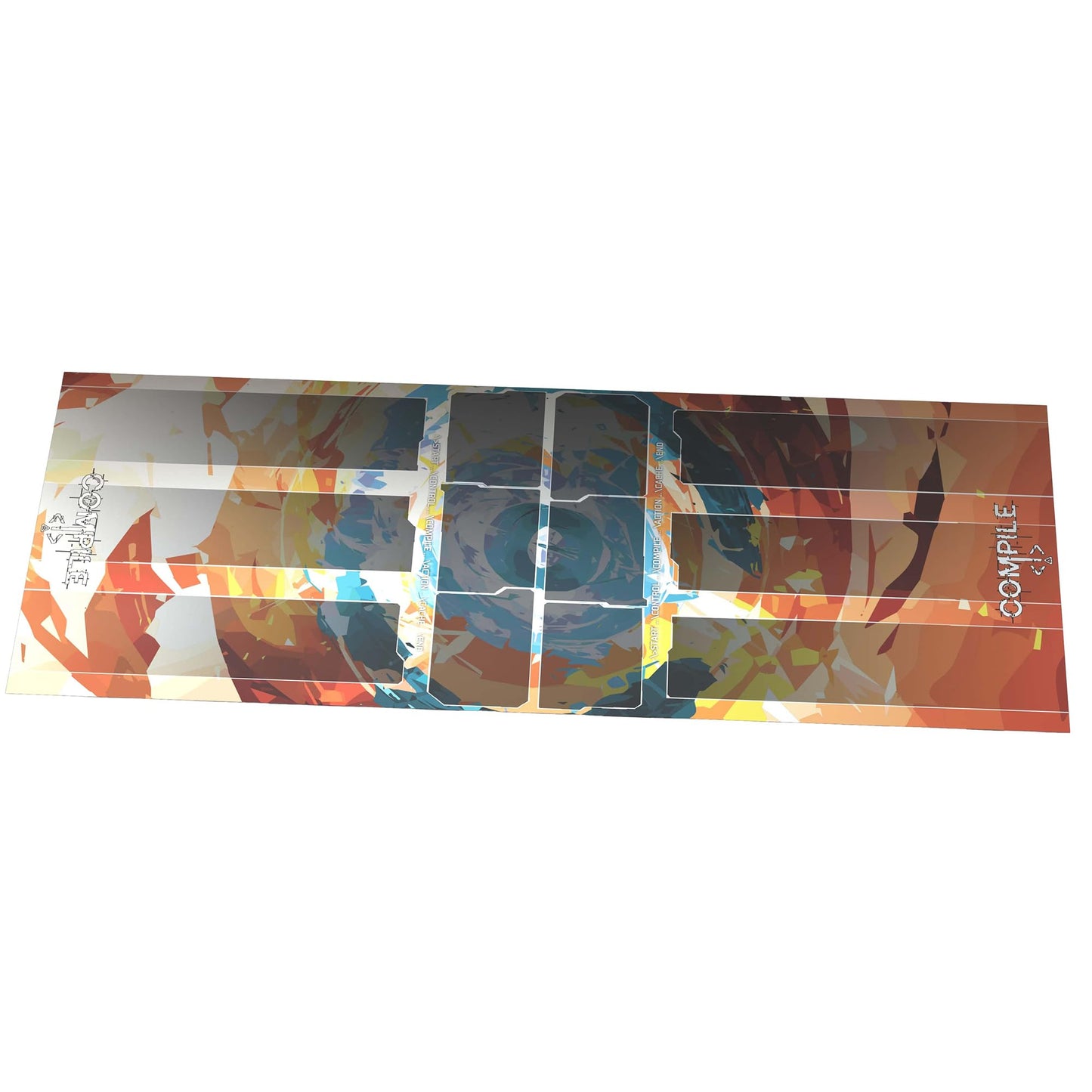 Synapses Games Compile: Playmat 2 — 11 x 29.5 in Vinyl Neoprene Card Game Mat for Compile